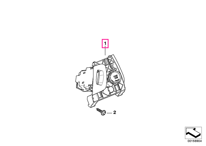 Buton Start/Stop - BMW X5 E70, X6 E71 E72 Hybrid