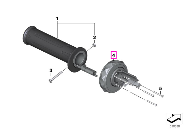 Multicontroller LIN BUS - BMW Motorrad K07, K08, K09, K35, K48, K49, K50, K51, K52, K53, K54, K61, K63, K66, K67, K69, K80, K81, K82, K83, K84, KM3, KM9, KR1, KR2, KR3
