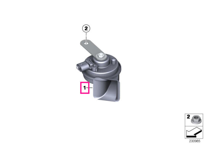 Claxon frecventa inalta - BMW X5 E70, X6 E71 E72