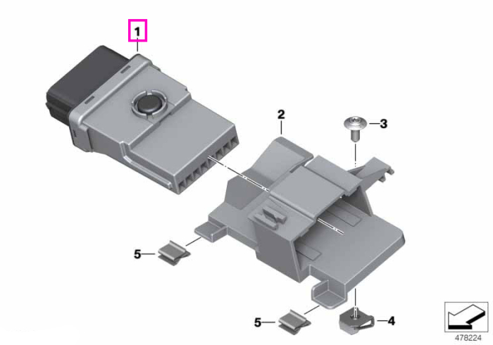 Modul comanda iluminare (21-07-500) - BMW Motorrad K21 (R nineT), K22 (R nineT Pure), K23 (R nineT Scrambler), K32 (R nineT Racer), K33 (R nineT Urban G/S), K49 (S 1000 XR), K52 (R 1200 RT, R 1250 RT), K80 (F 750 GS, F 800 GS), K81 (F 850 GS, F 900 GS)