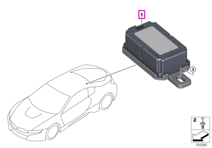 Receptor telecomanda radio, 434 MHz - BMW Seria 1, Seria 2, Seria 3, Seria 4, i3, i8, X1, X1L, X2, X5, X6, Zinoro, MS - Mini Cabrio, Clubman, Countryman, F55, F56