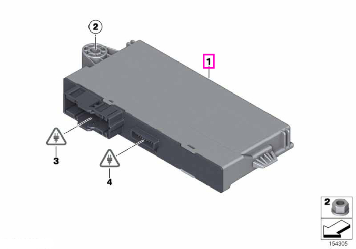 Unitate de control CAS (CAS3 ESCL) - BMW Seria 1 E81 E82 E87 E88, Seria 3 E90 E91 E92 E93, Seria 5 E60 E61, Seria 6 E63 E64, X1 E84, Z4 E89 - Mini Cabrio R57, Clubman R55, Countryman R60, Coupe R58, Paceman R61, Roadster R59, R56