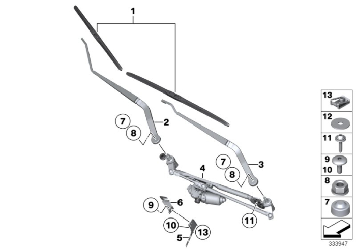 Set lamele stergator parbriz - BMW X5 F15 F85M, X6 F16 F86M