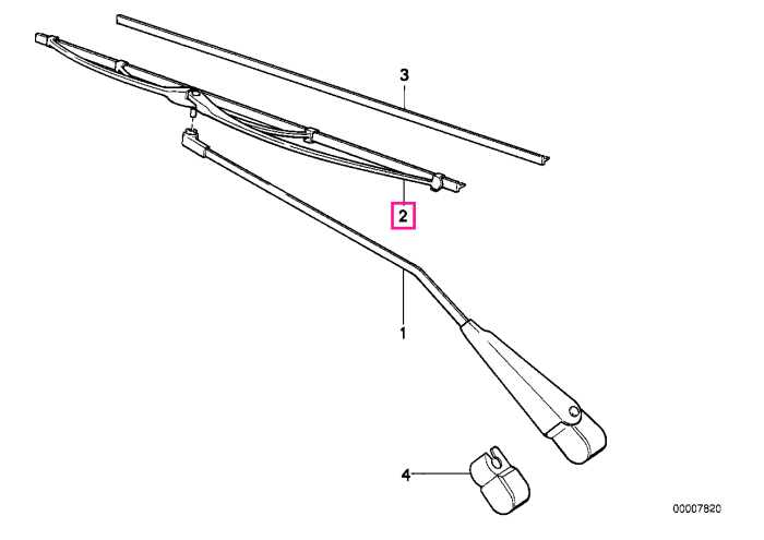 Set lamele stergator parbriz - BMW Seria 3 E21, Seria 5 E12 E28, Seria 6 E24, Seria 7 E23, M1 E26