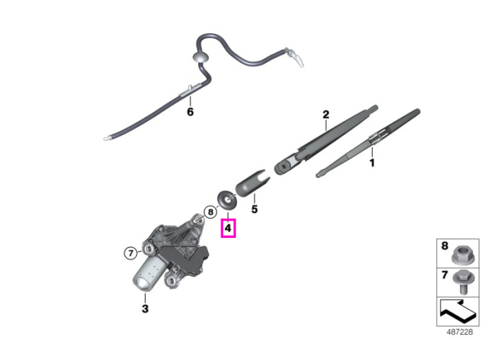 Brat stergator luneta - BMW i3 I01
