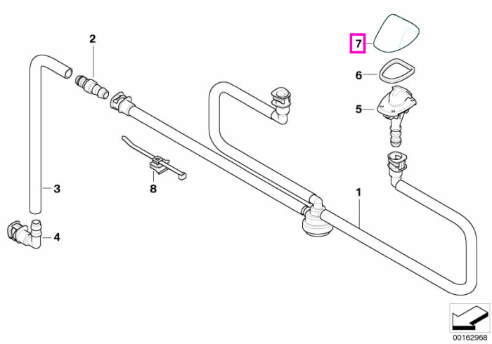 Capac ornamental spritiera/duza spalare far, stanga, primerizat - BMW Seria 1 E81 E82 E87 E88