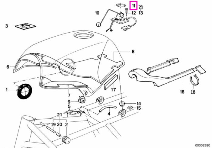 Inel de etansare senzor nivel combustibil - BMW Motorrad K569 (K 75, K 75 C, K 75 S, K 75 RT), K589 (K 100, K 100 RS, K 100 RT, K 100 LT, K 1100 RS, K 1100 LT, K 1)