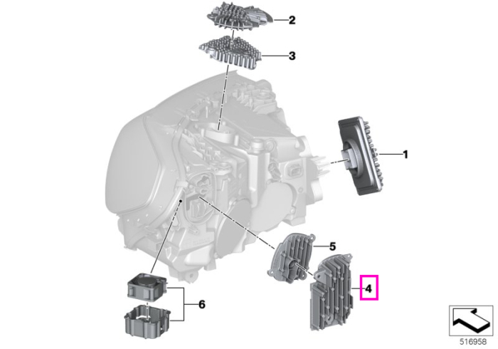 Modul led semnalizare dreapta - BMW iX3 G08, X3 G01 G08 F97 M, X4 G02 F98 M