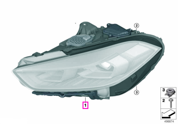 Far Bi-LED, AHL, stanga (Individual) -BMW Seria 1 F40