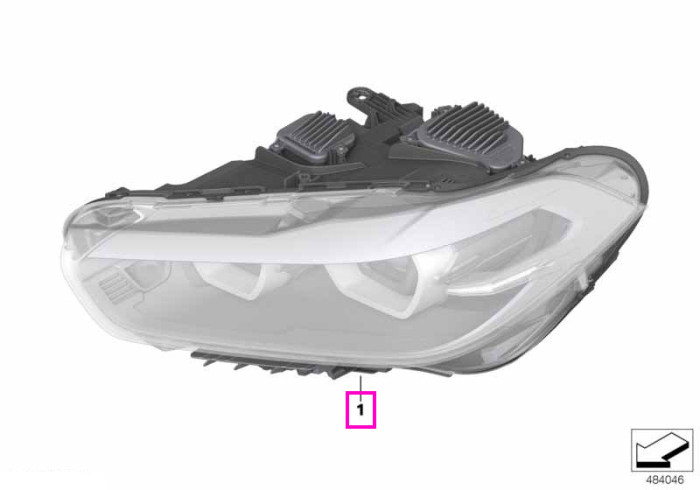 Far LED, dreapta - BMW X2 F39 - de la 01.11.2020