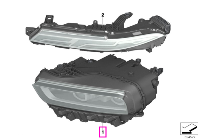 Far LED, dreapta jos - BMW X7 G07 LCI