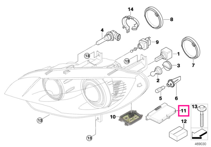 Unitate control faruri xenon - BMW X5 E70, X6 E71 E72