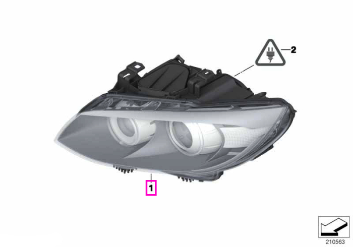  Far Bi-xenon, Dreapta - BMW Seria 3 E92 E93 /LCI	