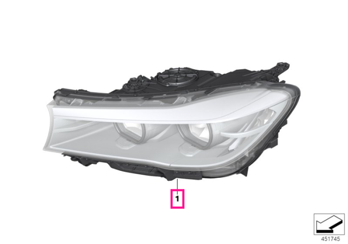 Far Laser Light, dreapta - BMW Seria 7 G11 G12