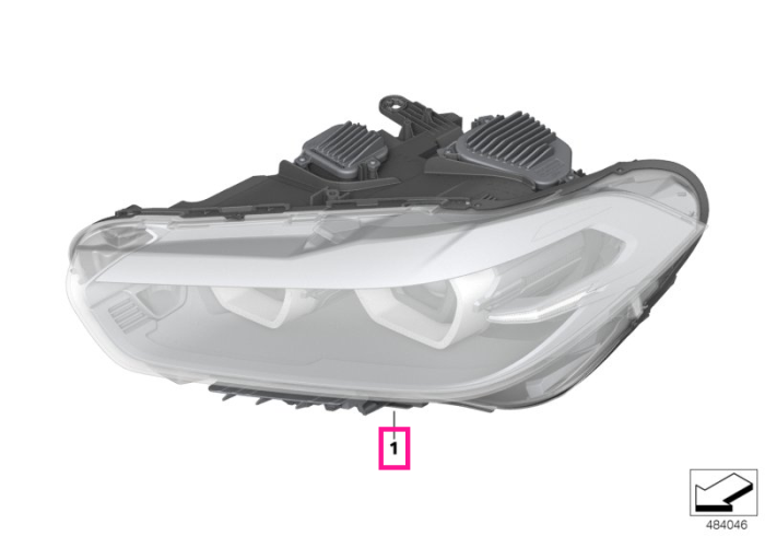 Far Halogen, dreapta - BMW X2 F39