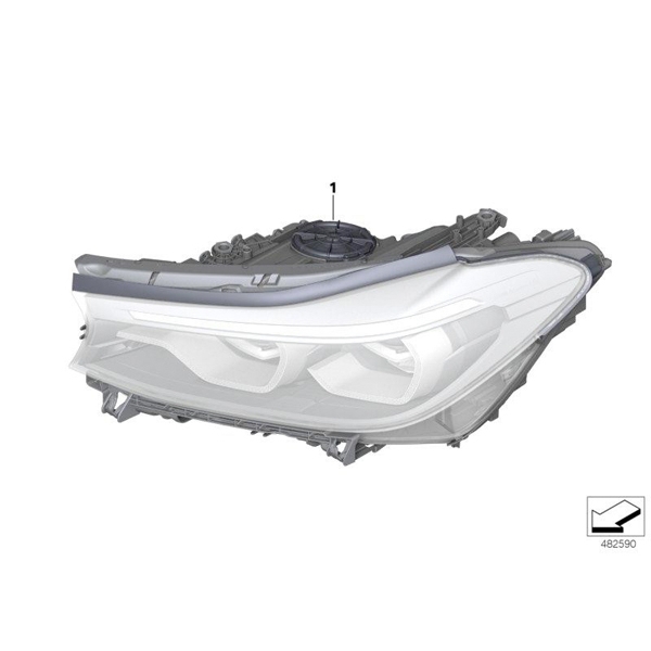 Far LED, AHL, Icon Light, stanga - BMW Seria 6 G32 GT