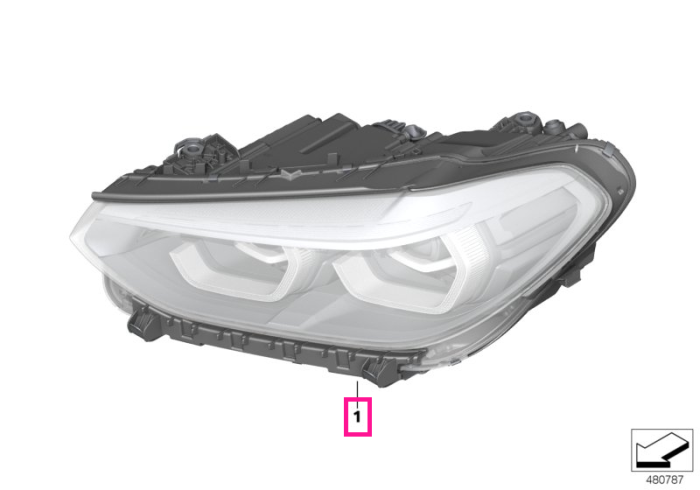 Far LED, stanga - BMW X3 G01 G08