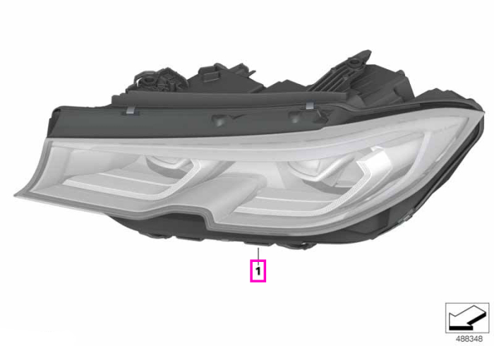 Far LED, AHL, dreapta - BMW Seria 3 G20