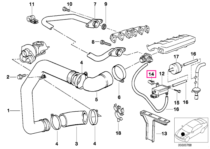 Piuliță elastică ST 4.8 - BMW