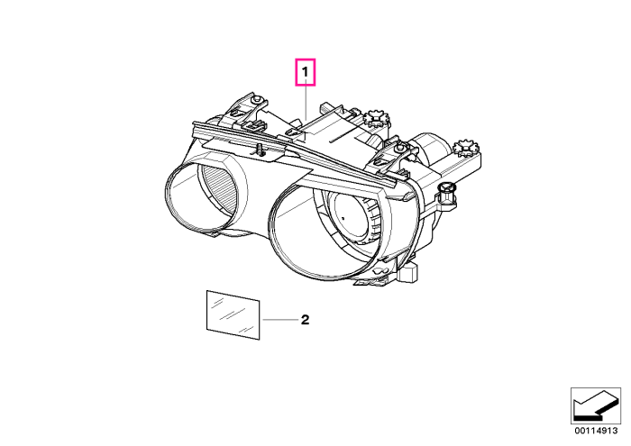 Far bi-Xenon, dreapta - BMW Seria 3 E46