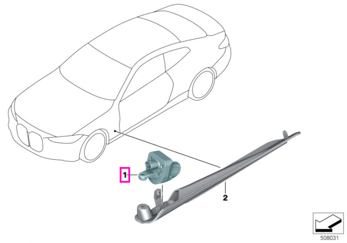 Modul lumina ambientala, prag stanga - BMW Seria 4 G22 G23 G26, i4 G26