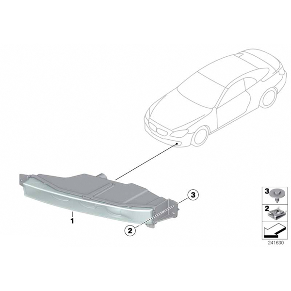 Proiector ceata LED, dreapta - BMW Seria 6 F06 F12 F13