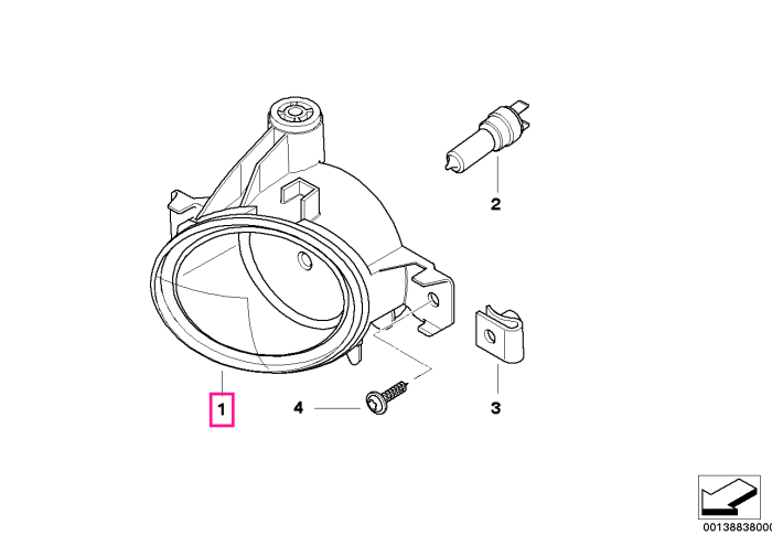Proiector ceata, stanga, M-Technik - BMW Seria 5 E60 E61