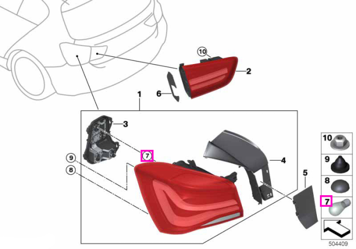 Bec P21W, 12V, 21W - BMW - Mini - BMW Motorrad