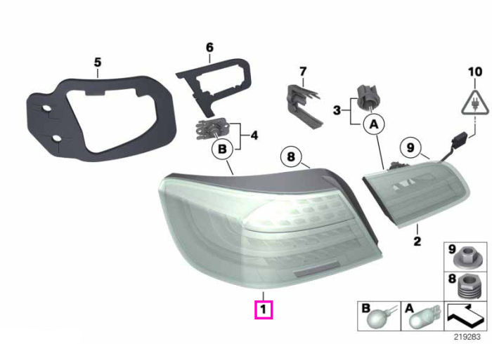Lampa stop exterioara dreapta, aripa spate - BMW Seria 3 E93