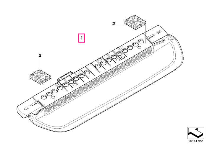 Lampa stop aditionala - BMW Seria 3 E92 - cu optiune parasolar