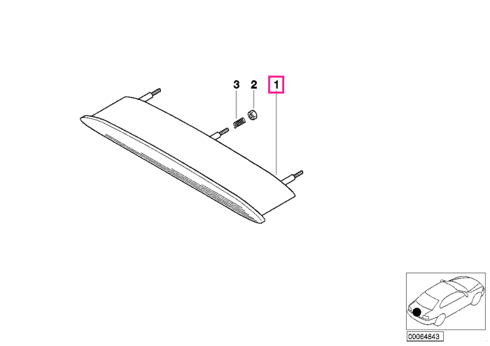 Lampa stop aditionala - BMW Seria 3 E93