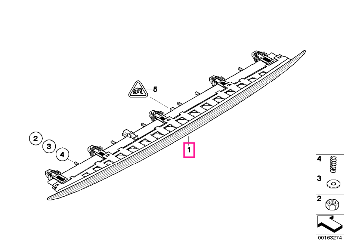 Lampa stop aditionala - BMW Seria 6 E63 E64