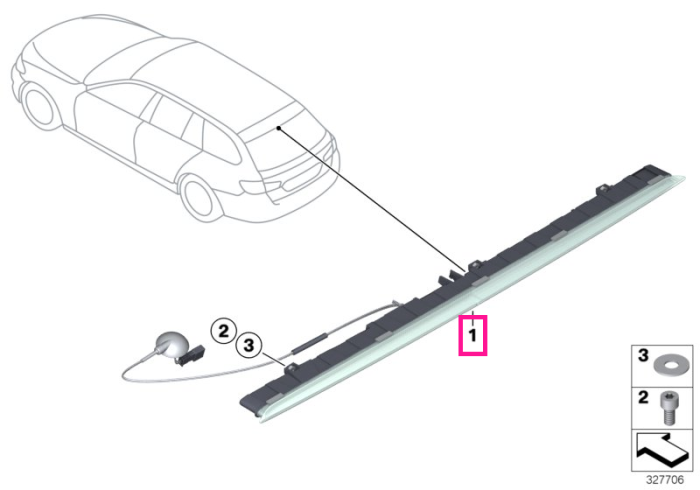 Lampa stop aditionala - BMW Seria 5 F11