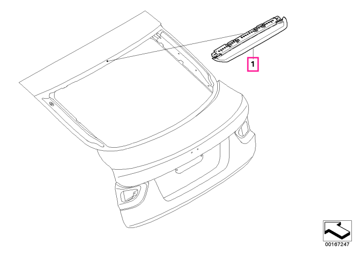 Lampa stop aditionala, lumina alba, Greige - BMW X6 E71 E72