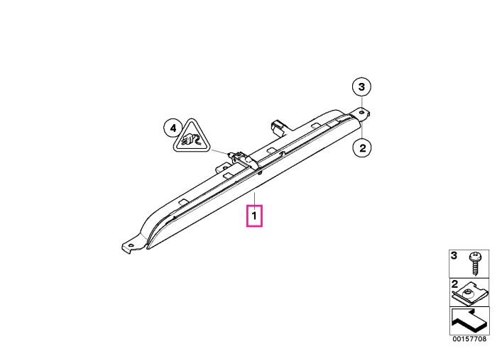Lampa stop aditionala - BMW X5 E70