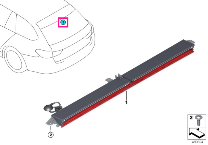 Lampa stop aditionala - BMW Seria 5 G31 Touring
