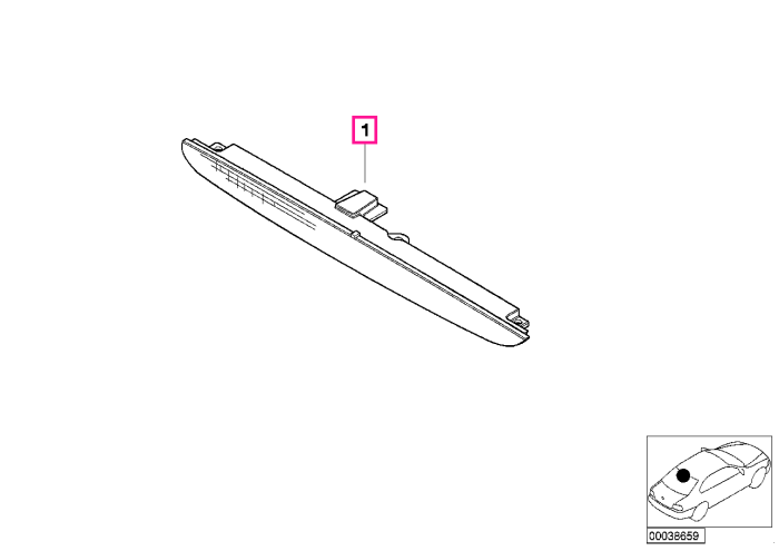 A treia lampa stop, pe portbagaj - BMW Z3 E36