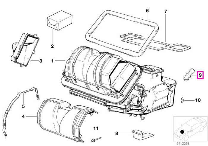 Furtun evacuare apa condens - BMW Seria 3 E30, Z3 E36