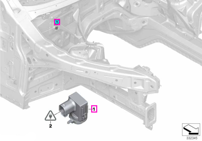 Senzor calitate aer (AUC), sistem climatizare - BMW i3 I01, X5 F15 M F85, X6 F16 M F86