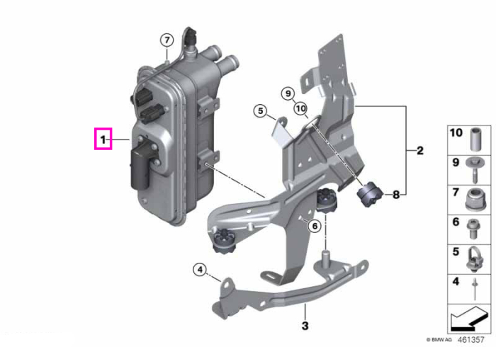 Unitate auxiliara electrica incalzire - BMW Seria 3 F30 LCI - tip motor B48X
