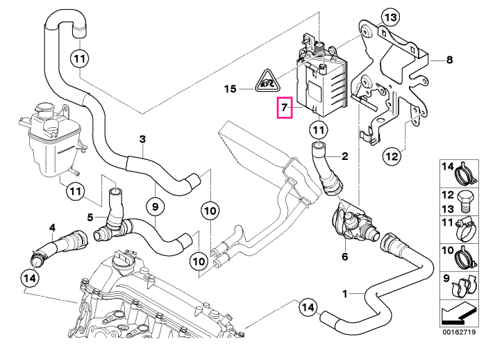 Modul electric auxiliar, incalzire - BMW Seria 3 E46, X3 E83 - Mini R50