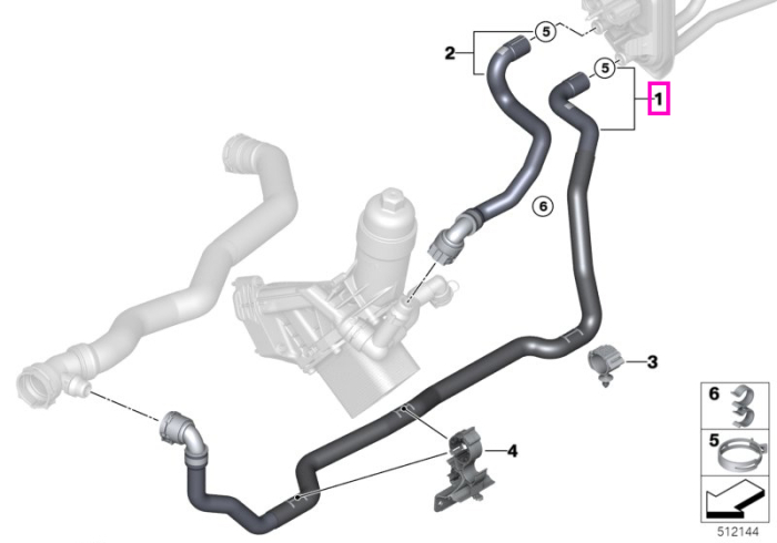 Conducta alimentare lichid racire - BMW X3 G01 G08, X4 G02