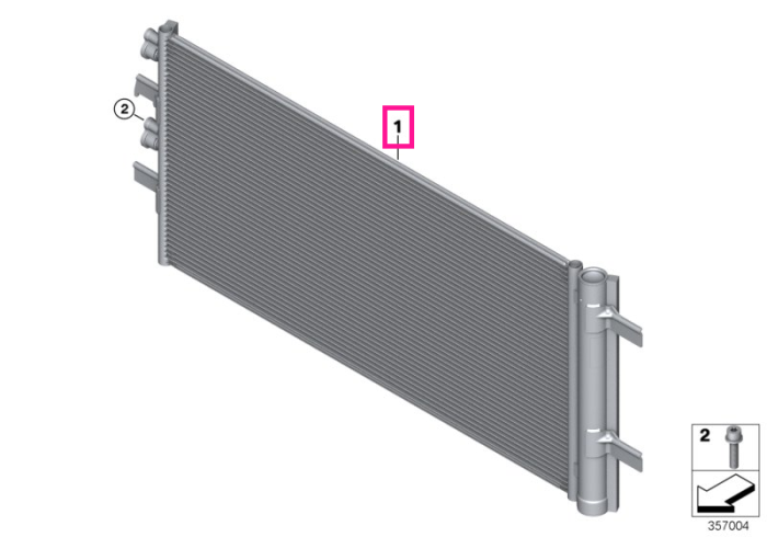Condensator sistem climatizare - Mini Cabrio F57, Clubman F54, Countryman F60, F55, F56