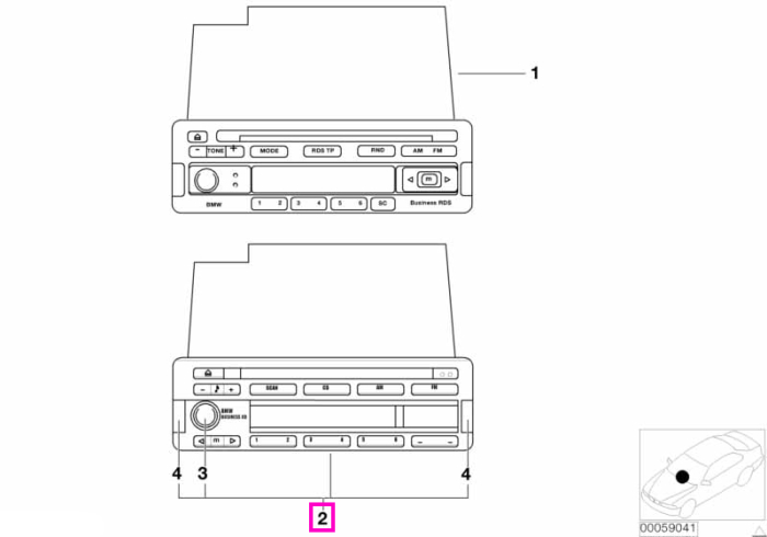 Radio BMW Business CD - BMW Seria 3 E21 E30 E36, Seria 5 E12 E28 E34, Seria 6 E24, Seria 7 E23 E32, Seria 8 E31, Z3 E36