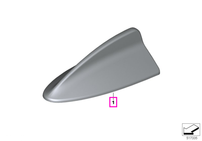 Capac antena aramida, "BMW M Performance" - BMW Seria 1 F52, Seria 2 F22 F44 F87M2 G42, Seria 3 F30 F35 F80M3 G20 G28 G80M3, Seria 4 F32 F36 F82M4, Seria 5 F90M5 G30 G38, Seria 7 G11 G12, i3 G28