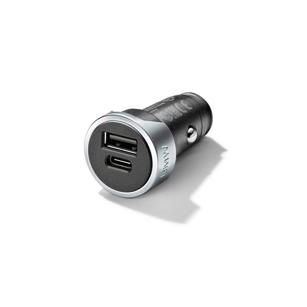 BMW USB Dual Charger - Incarcator dual USB Type-A, Type-C