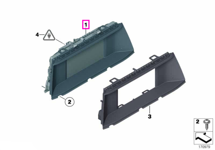 Display central, 10,25" - BMW Seria 5 F10 F11 F18