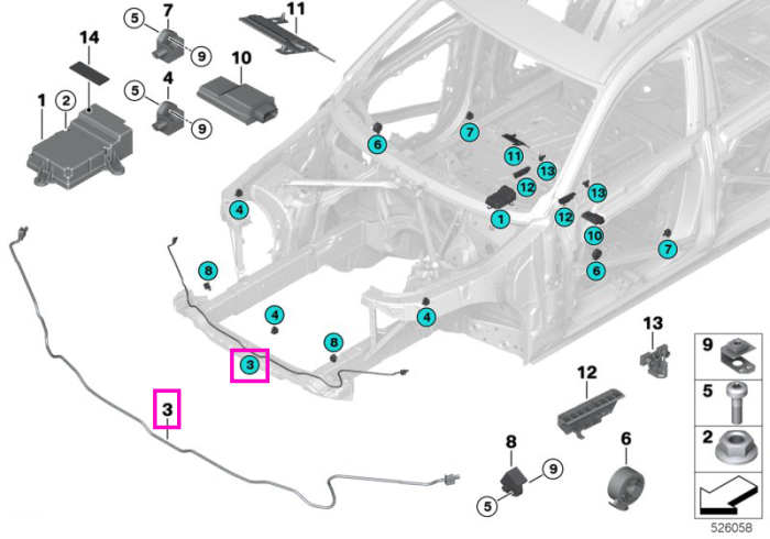 Senzor protectie pietoni (PTS) - BMW X5L G18