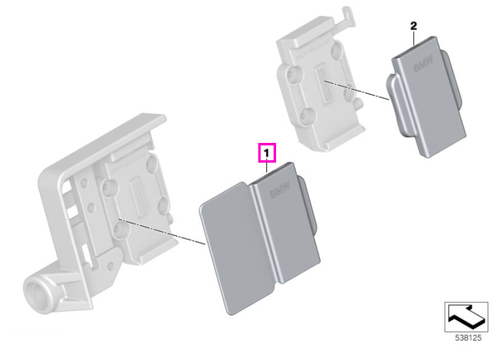Capac suport navigatie - BMW Motorrad K08, K50, K51, K52, K53, K54, K69, K80, K81, K82, K83, K84, KA1, KA2, KM9, KR1, KR3