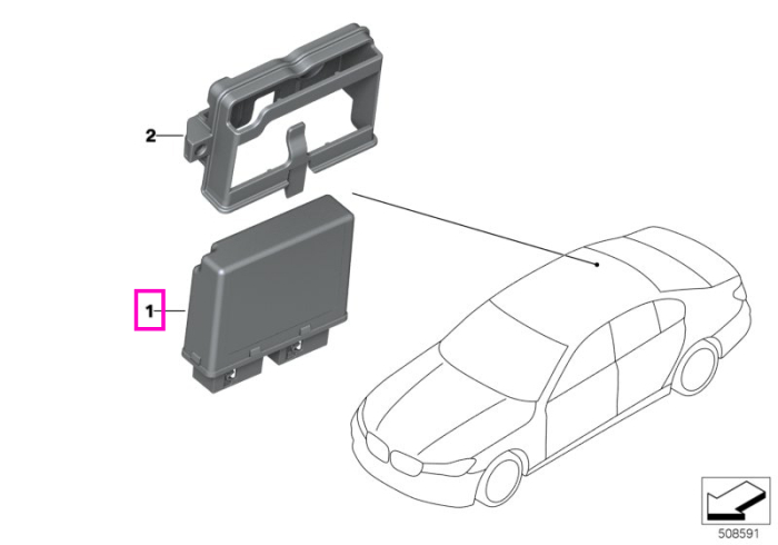 Unitate control senzor ultrasonic (High) - BMW Seria 1, Seria 2, Seria 3, Seria 4, Seria 5, Seria 6, Seria 7, Seria 8, i3L G28, i4 G26, iX3 G08, X3 G01 G08 F97 M, X4 G02 F98 M, X5 G05 G18 F95 M, X6 G06 F96 M, X7 G07, Z4 G29